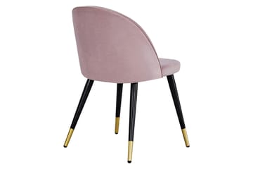 Spisestol uten armlener Venture Home Valeri spisestol Black||Pink - Møbler - Stoler - Spisestuestoler & kjøkkenstoler