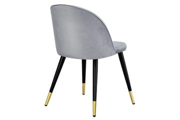 Spisestol uten armlener Venture Home Valeri spisestol fløyel Grey - Møbler - Stoler - Spisestuestoler & kjøkkenstoler