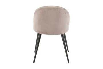 Spisestol uten armlener Venture Home Velvet kjøkkenstol fløyel Pink - Møbler - Stoler - Spisestuestoler & kjøkkenstoler