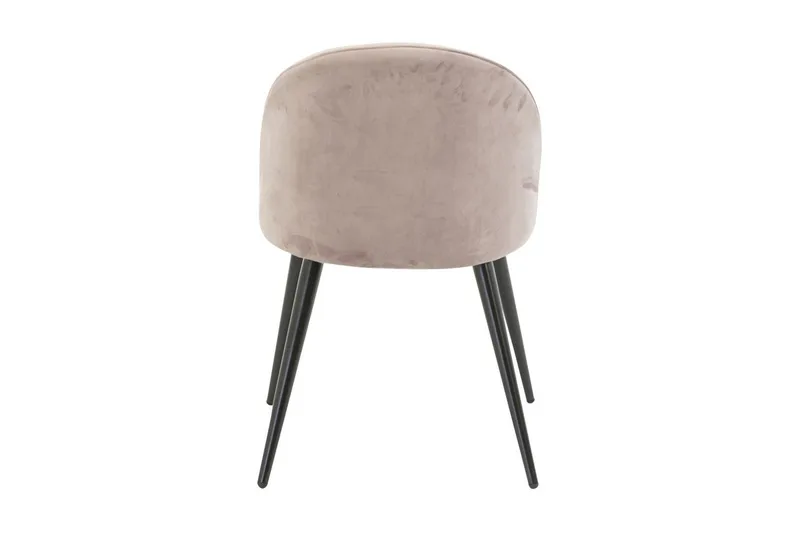 Spisestol uten armlener Venture Home Velvet kjøkkenstol fløyel Pink - Møbler - Stoler - Spisestuestoler & kjøkkenstoler