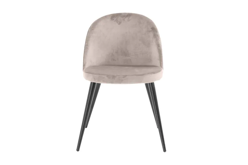 Spisestol uten armlener Venture Home Velvet kjøkkenstol fløyel Pink - Møbler - Stoler - Spisestuestoler & kjøkkenstoler