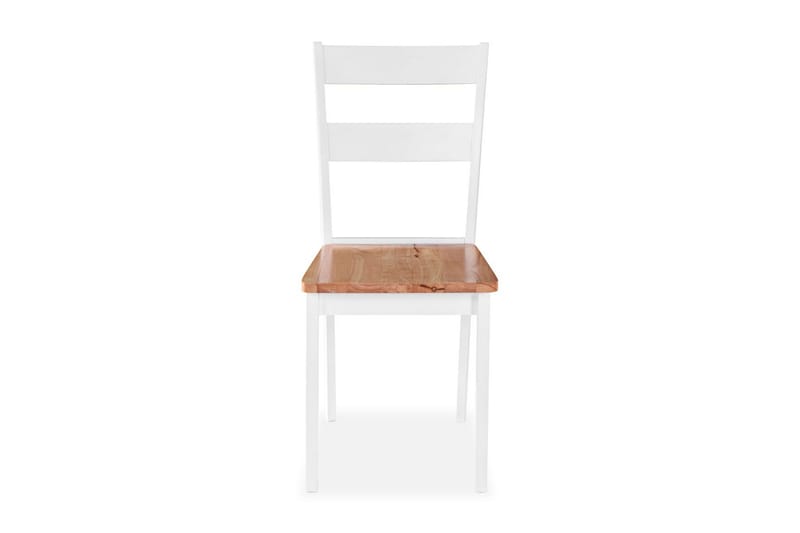 Spisestoler 4 stk hvit heltre gummitre - Hvit - Spisestuestoler & kjøkkenstoler - Karmstol