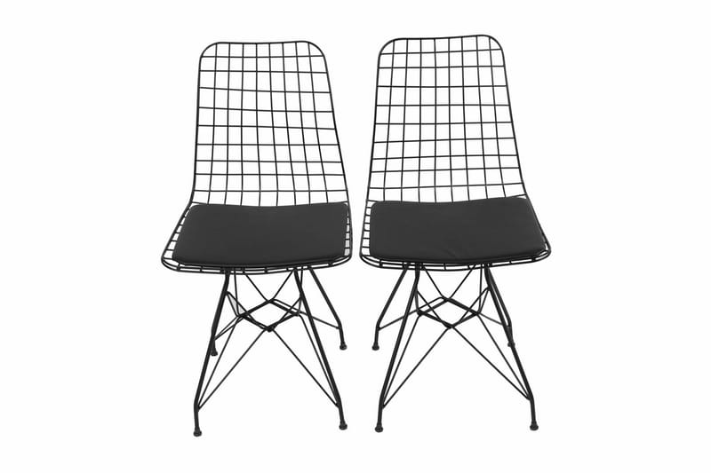 Stol 2-pk Dunlay 92 cm - Svart - Spisestuestoler & kjøkkenstoler