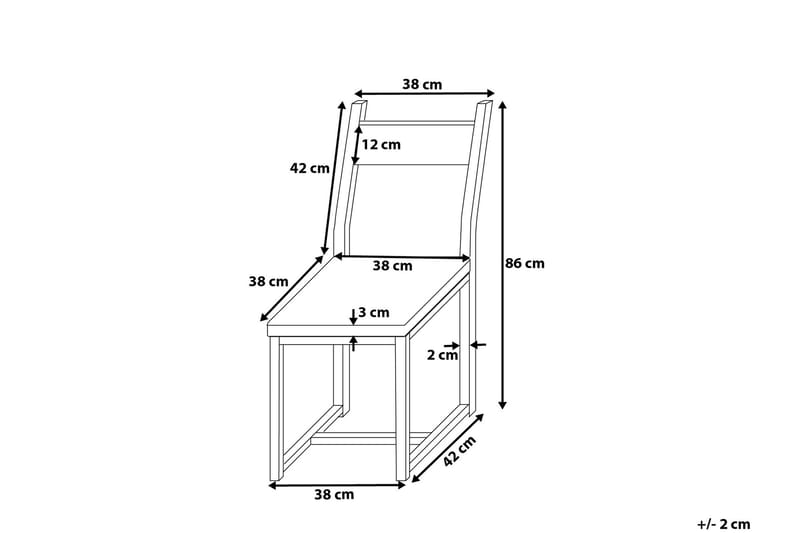 Stol Laredo 2-pk - Tre / Natur - Møbler - Stoler - Spisestuestoler & kjøkkenstoler