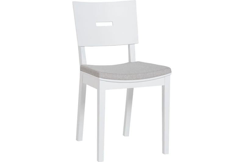 Stol Simple Hvit / Grå - VOX - Spisestuestoler & kjøkkenstoler