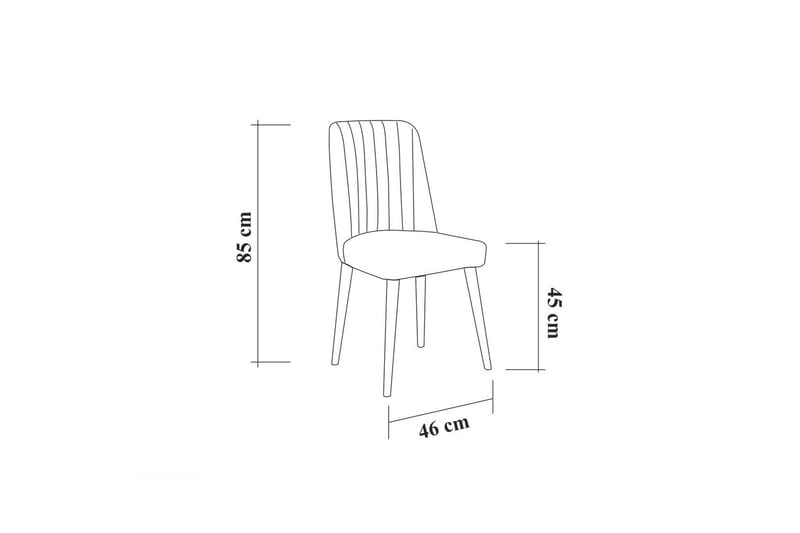 Stol Swonger 85 cm - Valnøtt | Antrasitt - Spisestuestoler & kjøkkenstoler