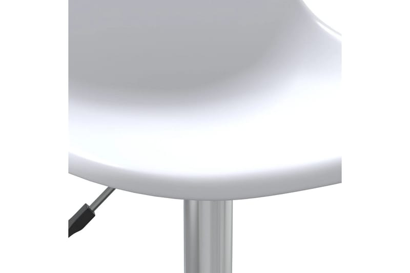 Svingbare spisestoler 2 stk hvit PP - Hvit - Spisestuestoler & kjøkkenstoler