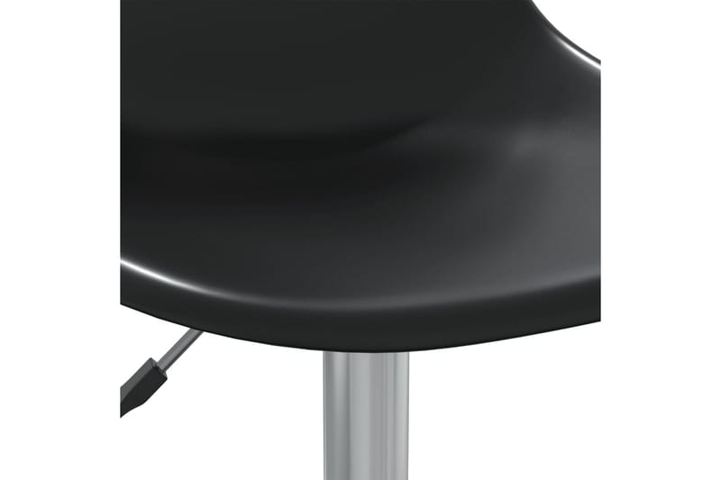 Svingbare spisestoler 2 stk svart PP - Svart - Spisestuestoler & kjøkkenstoler