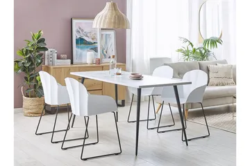 Sylvala Spisestol 2-pk - Hvit - Møbler - Stoler - Spisestuestoler & kjøkkenstoler