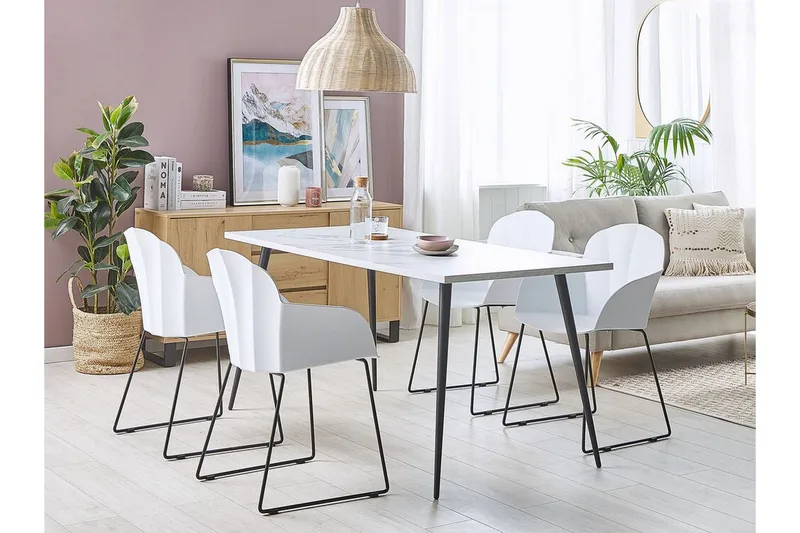 Sylvala Spisestol 2-pk - Hvit - Møbler - Stoler - Spisestuestoler & kjøkkenstoler