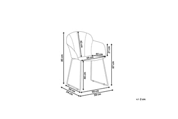 Sylvala Spisestol 2-pk - Hvit - Møbler - Stoler - Spisestuestoler & kjøkkenstoler