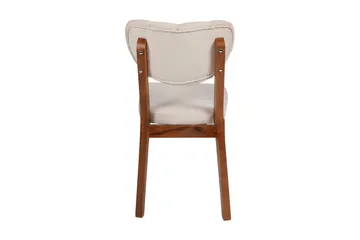 Tharol Spisestol - Valnøtt/Beige - Møbler - Stoler - Spisestuestoler & kjøkkenstoler