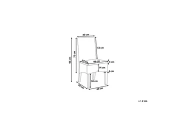 Truxall Rottingstol 2-pk - Hvit - Møbler - Stoler - Spisestuestoler & kjøkkenstoler
