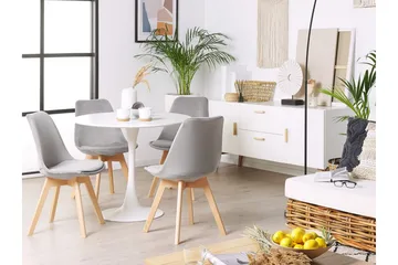 Tulunda II Fløyelsstol 2-pk - Grå - Møbler - Stoler - Spisestuestoler & kjøkkenstoler