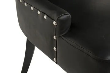 Tuva Spisestol Kunstlær - Svart - Møbler - Stoler - Spisestuestoler & kjøkkenstoler