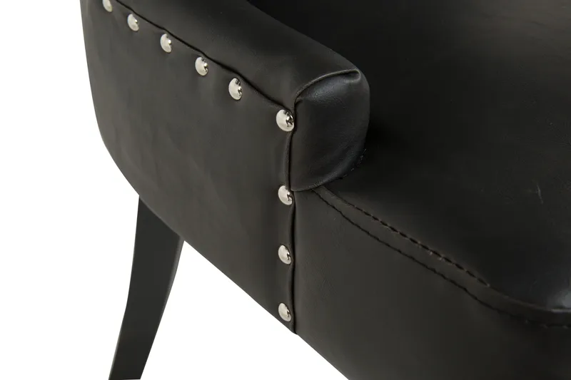 Tuva Spisestol Kunstlær - Svart - Møbler - Stoler - Spisestuestoler & kjøkkenstoler