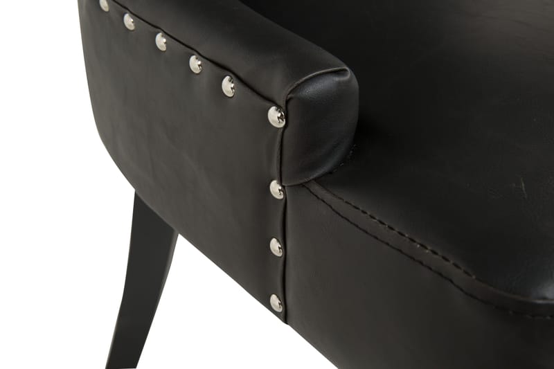 Tuva Spisestol Kunstlær - Svart - Møbler - Stoler - Spisestuestoler & kjøkkenstoler