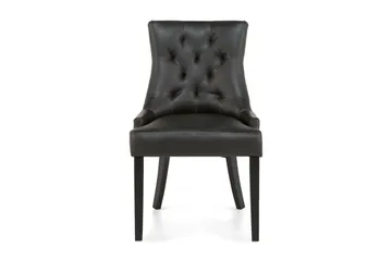 Tuva Spisestol Kunstlær - Svart - Møbler - Stoler - Spisestuestoler & kjøkkenstoler