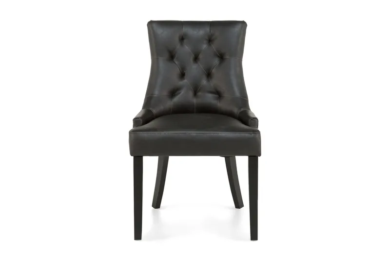 Tuva Spisestol Kunstlær - Svart - Møbler - Stoler - Spisestuestoler & kjøkkenstoler