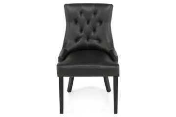 Tuva Spisestol Kunstlær - Svart - Møbler - Stoler - Spisestuestoler & kjøkkenstoler