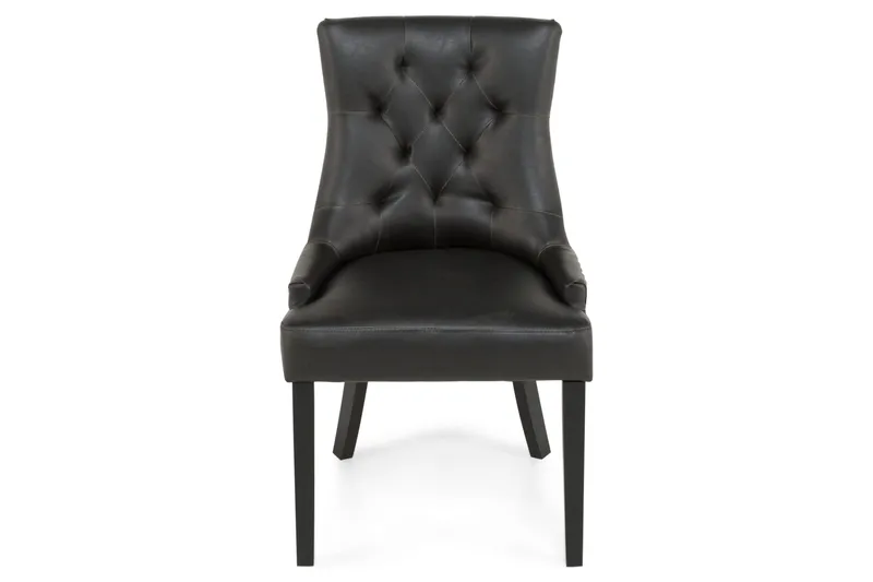 Tuva Spisestol Kunstlær - Svart - Møbler - Stoler - Spisestuestoler & kjøkkenstoler