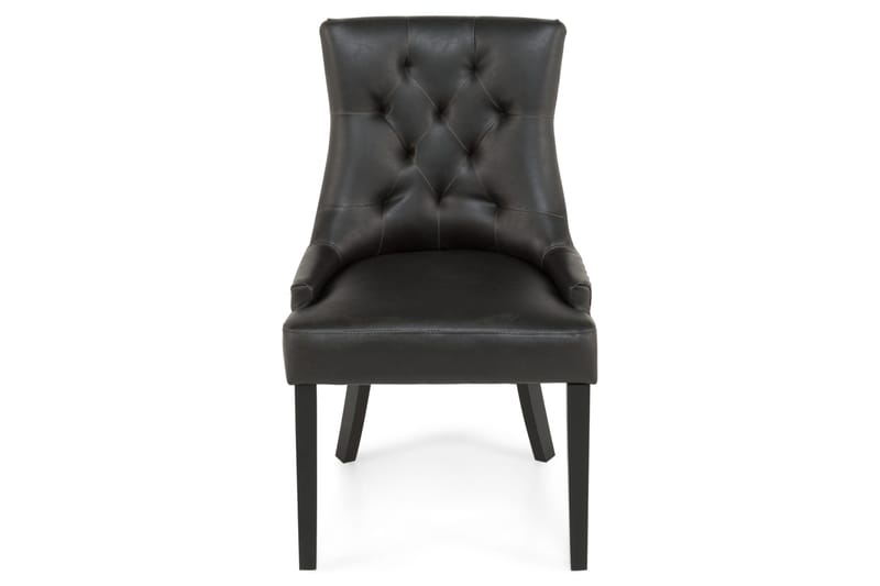 Tuva Spisestol Kunstlær - Svart - Møbler - Stoler - Spisestuestoler & kjøkkenstoler