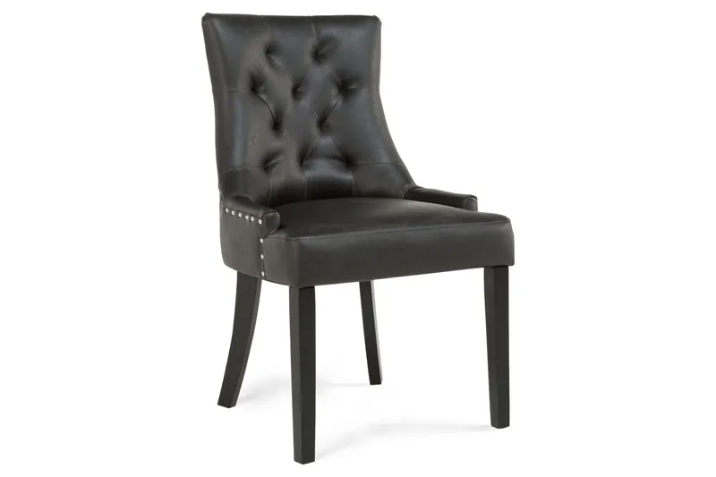Tuva Spisestol Kunstlær - Svart - Møbler - Stoler - Spisestuestoler & kjøkkenstoler