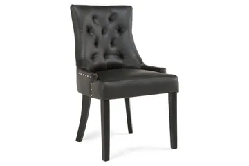 Tuva Spisestol Kunstlær - Svart - Møbler - Stoler - Spisestuestoler & kjøkkenstoler