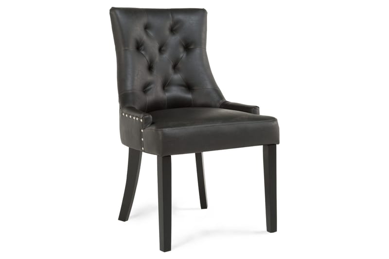 Tuva Spisestol Kunstlær - Svart - Møbler - Stoler - Spisestuestoler & kjøkkenstoler