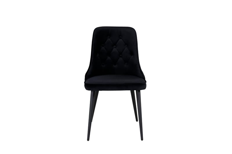 Velvet Deluxe Fløyelstol, Svart|Svart
