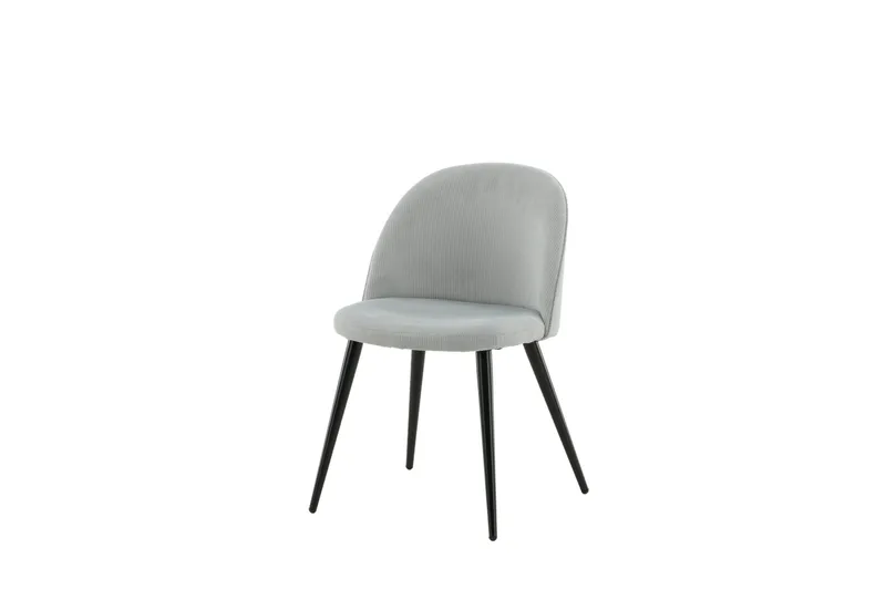 Velvet Spisestol Cordfløyel Grå