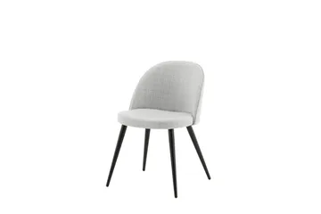 Velvet Spisestol - Grå/Svart - Møbler - Stoler - Spisestuestoler & kjøkkenstoler