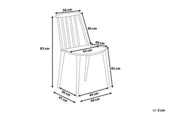 Ventnor Stol 2-pk - Svart - Møbler - Stoler - Spisestuestoler & kjøkkenstoler