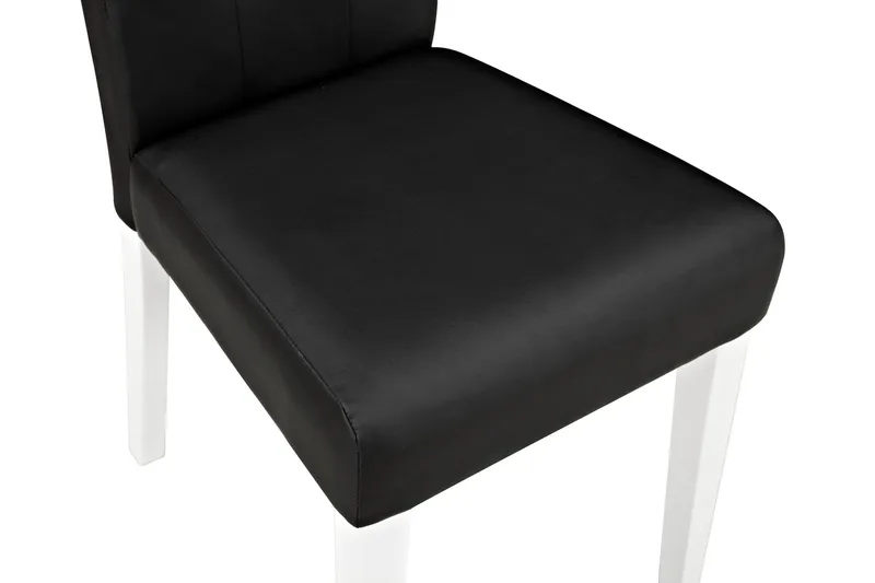 Viktor Spisestol - Kunstlær / Hvit / Svart - Møbler - Stoler - Spisestuestoler & kjøkkenstoler