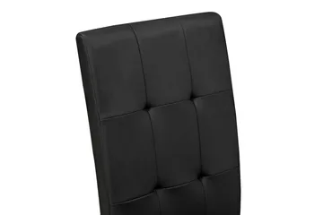 Viktor Spisestol - Kunstlær / Hvit / Svart - Møbler - Stoler - Spisestuestoler & kjøkkenstoler