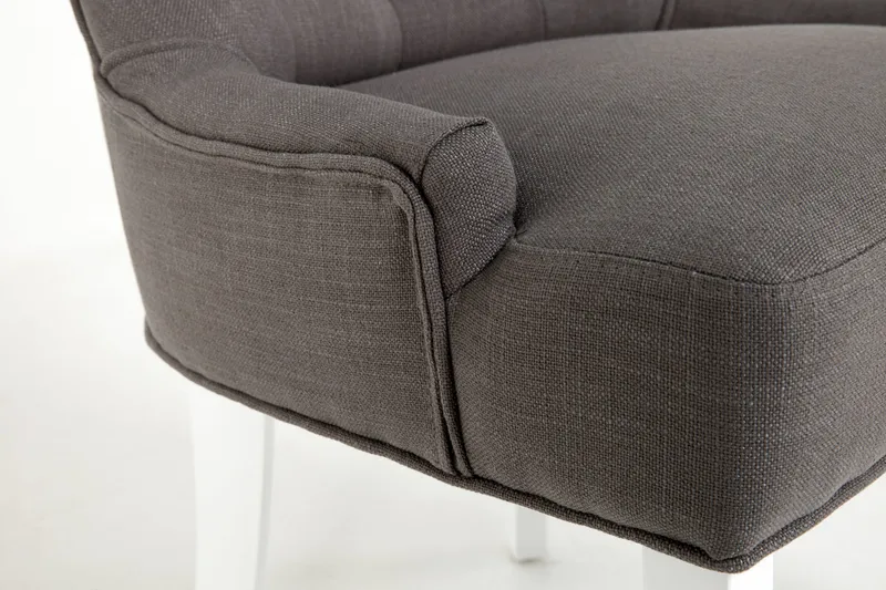 Viktoria Lenestol - Grå/Hvit - Møbler - Stoler - Spisestuestoler & kjøkkenstoler