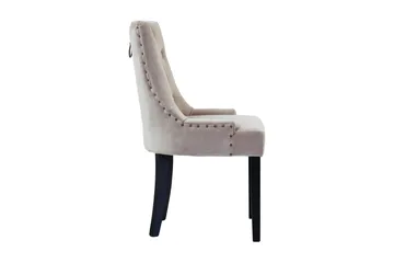 Viktoria Spisestol Fløyel - Sand / Beige - Møbler - Stoler - Spisestuestoler & kjøkkenstoler