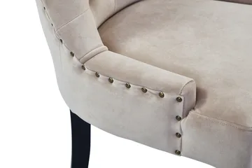 Viktoria Spisestol Fløyel - Sand / Beige - Møbler - Stoler - Spisestuestoler & kjøkkenstoler