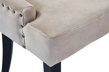 Viktoria Spisestol Fløyel - Sand / Beige - Møbler - Stoler - Spisestuestoler & kjøkkenstoler