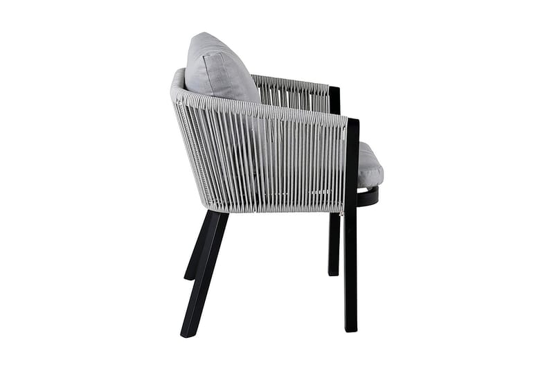 Virya Matstol med Puter - Grå/Svart - Møbler - Stoler - Spisestuestoler & kjøkkenstoler