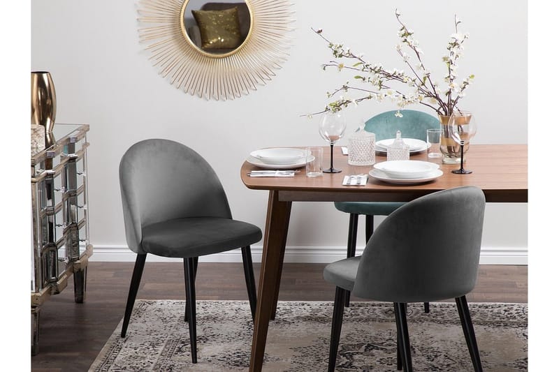Visalia Stol 2-pk - Grå - Møbler - Stoler - Spisestuestoler & kjøkkenstoler