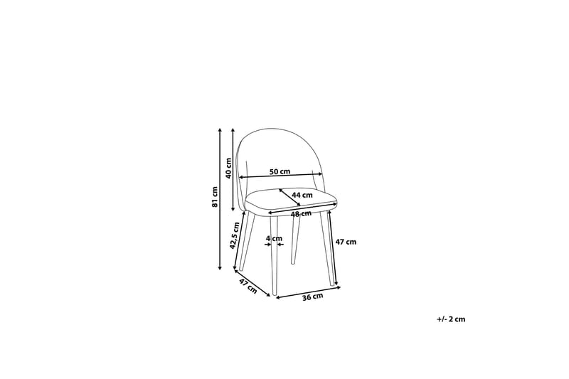 Visalia Stol 2-pk - Svart - Møbler - Stoler - Spisestuestoler & kjøkkenstoler