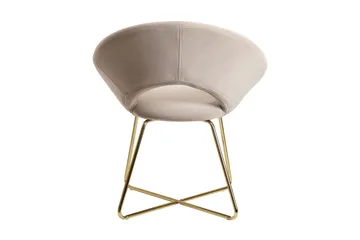 Willowdale Karmstol - Kremhvit/gull - Møbler - Stoler - Spisestuestoler & kjøkkenstoler