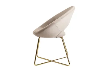 Willowdale Karmstol - Kremhvit/gull - Møbler - Stoler - Spisestuestoler & kjøkkenstoler