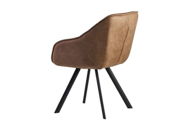 Willowdale Karmstol med X-formede ben - Lysebrun/Svart - Møbler - Stoler - Spisestuestoler & kjøkkenstoler