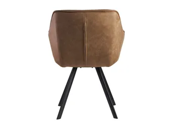 Willowdale Karmstol med X-formede ben - Lysebrun/Svart - Møbler - Stoler - Spisestuestoler & kjøkkenstoler