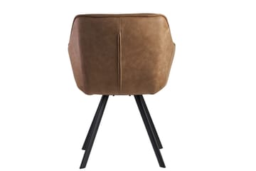 Willowdale Karmstol med X-formede ben - Lysebrun/Svart - Møbler - Stoler - Spisestuestoler & kjøkkenstoler