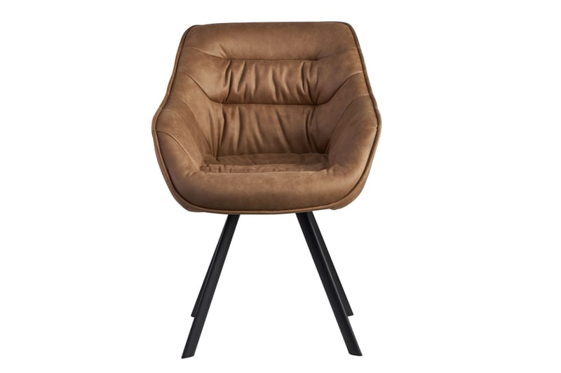 Willowdale Karmstol med X-formede ben - Lysebrun/Svart - Møbler - Stoler - Spisestuestoler & kjøkkenstoler