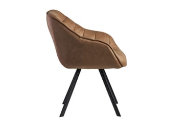 Willowdale Karmstol med X-formede ben - Lysebrun/Svart - Møbler - Stoler - Spisestuestoler & kjøkkenstoler