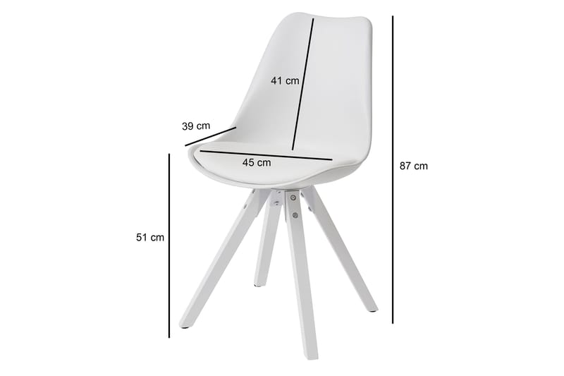 Willowdale Spisestol - Hvit - Møbler - Stoler - Spisestuestoler & kjøkkenstoler